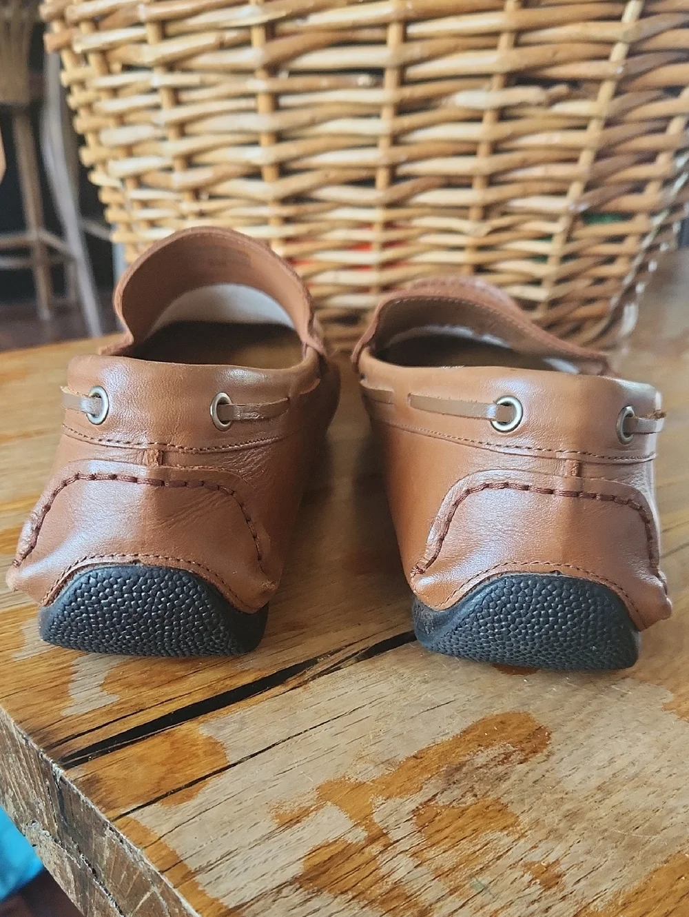 Marc Joseph Men's brown leather sz 9 loafers boat shoe‎